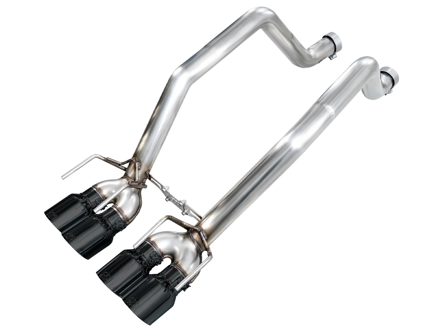 AWE Track Edition Axleback Exhaust for C6 Chevrolet Corvette Z06/ZR1 - Diamond Black Tips (SKU: 3020-43606)