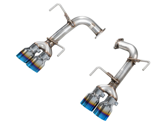AWE Tuning 3020-49424 Track Edition axleback exhaust for 2022-2026 Subaru WRX VB with quad 4-inch Vapor Blue tips