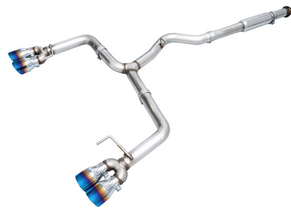 AWE Tuning 3020-49979 Track Edition catback exhaust for 2022-2026 Subaru WRX VB with 4-inch Blue tips