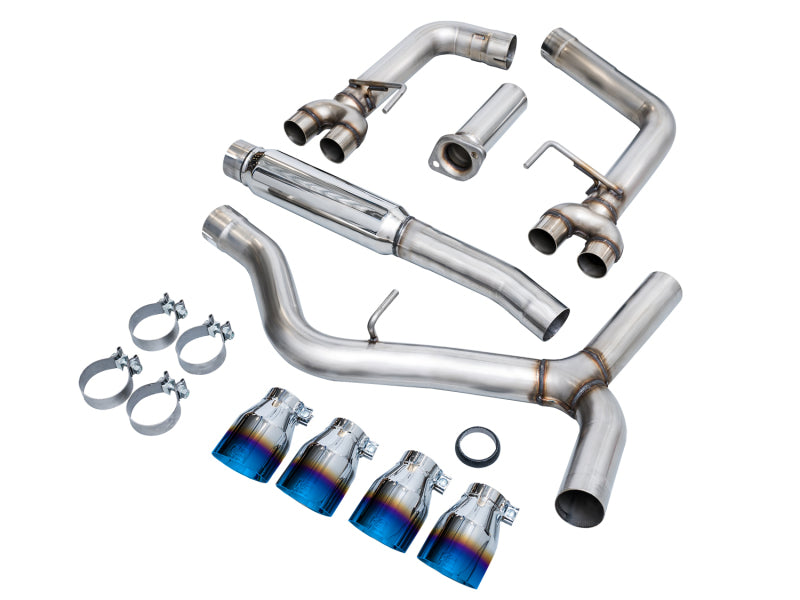 AWE Tuning 3020-49979 Track Edition catback exhaust for 2022-2026 Subaru WRX VB with 4-inch Blue tips