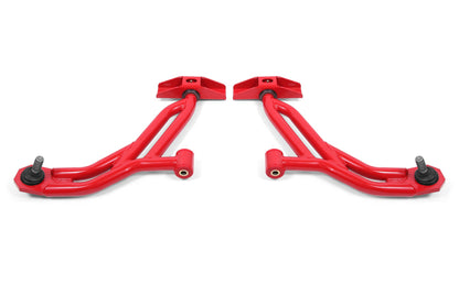 BMR 10-14 Ford Mustang / Shelby GT500 Non-Adj. Lower A-Arms (Poly/Delrin) - Red AA754 BMR Suspension