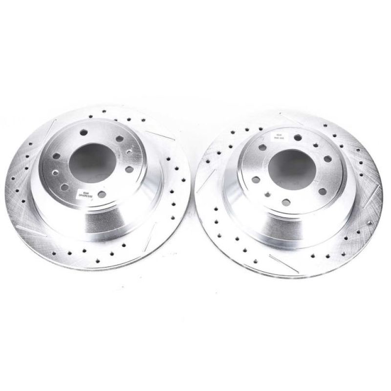 Power Stop 04-07 Buick Rainier Rear Evolution Drilled & Slotted Rotors - Pair PowerStop