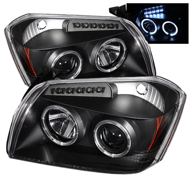 Spyder Dodge Magnum 05-07 Projector Headlights LED Halo LED Blk (Not Included) PRO-YD-DMAG05-LED-BK SPYDER