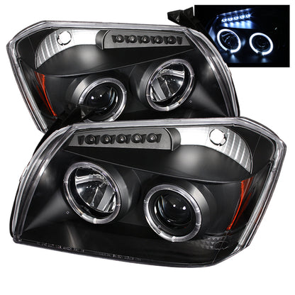 Spyder Dodge Magnum 05-07 Projector Headlights LED Halo LED Blk (Not Included) PRO-YD-DMAG05-LED-BK SPYDER