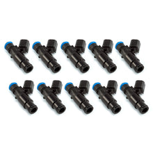 Load image into Gallery viewer, Injector Dynamics 2600-XDS Injectors - 48mm Length - 14mm Top - 14mm Bottom Adapter (Set of 10) - 2600.48.14.14B.10