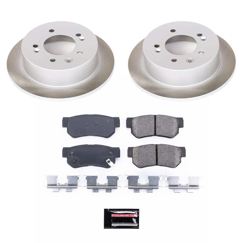 Power Stop 07-10 Hyundai Elantra Rear Semi-Coated Rotor Kit PowerStop