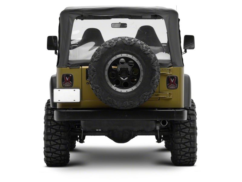 Raxiom 76-06 Jeep CJ7 Wrangler YJ & TJ Gladiator LED Tail Lights- Blk Housing (Smoked Lens)