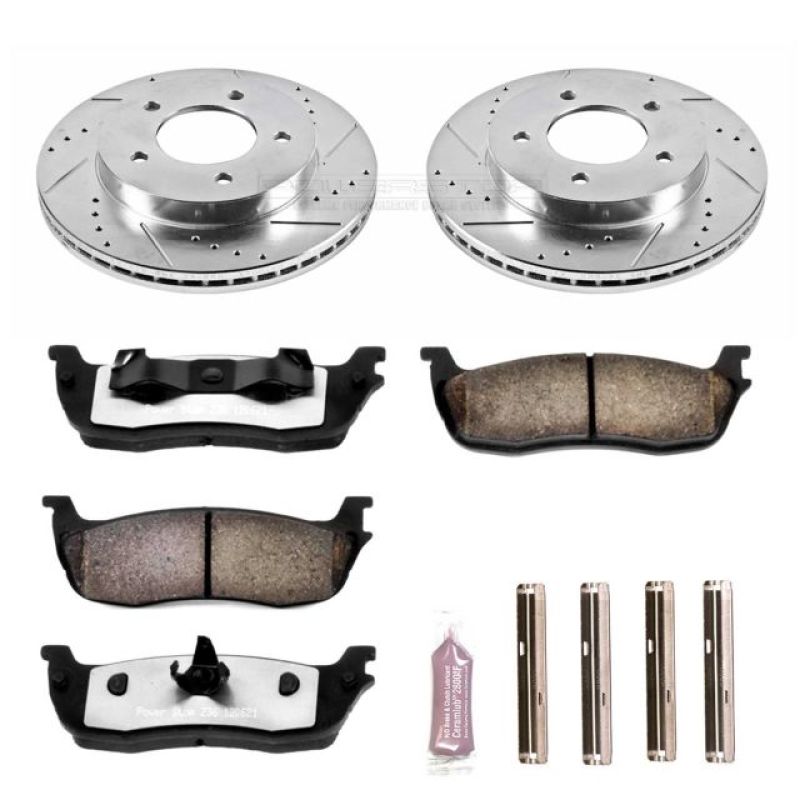 Power Stop 97-03 Ford F-150 Front Z36 Truck & Tow Brake Kit PowerStop