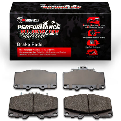R1 88-95 Toyota Pickup Front Performance Off-Road/Tow Brake Pads