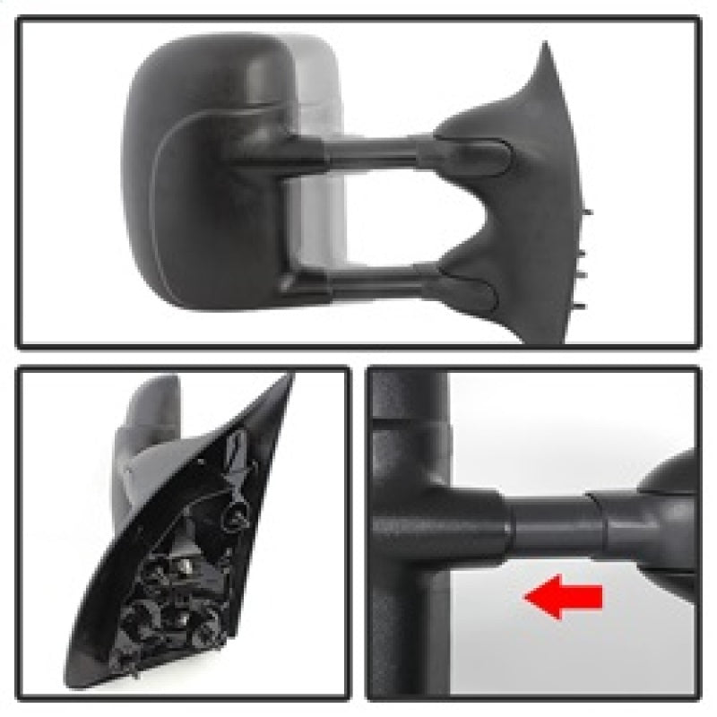 Xtune Ford Superduty 02-07 Manual Extendable Manual Adjust Mirror Right MIR-FDSD99S-MA-R SPYDER