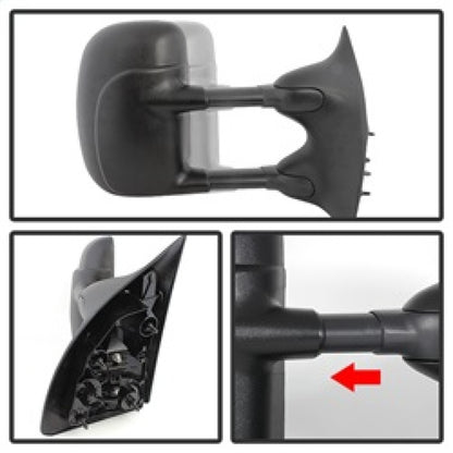 Xtune Ford Superduty 02-07 Manual Extendable Manual Adjust Mirror Right MIR-FDSD99S-MA-R SPYDER