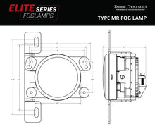 Load image into Gallery viewer, Diode Dynamics Elite Series Type MR Fog Lamps - Yellow (Pair) Diode Dynamics