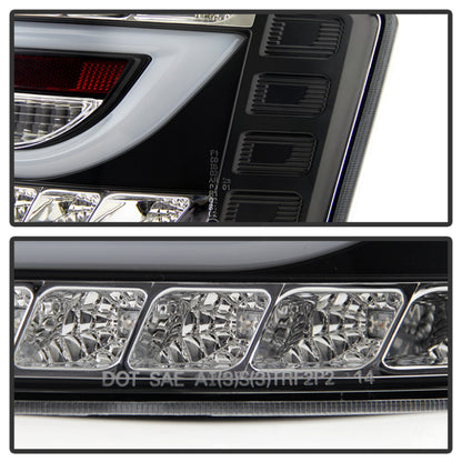 Spyder Audi A6 05-08 4Dr Sedan Only Version 2 Light Bar LED Tail Lights Blk ALT-YD-AA605V2-LBLED-BK SPYDER