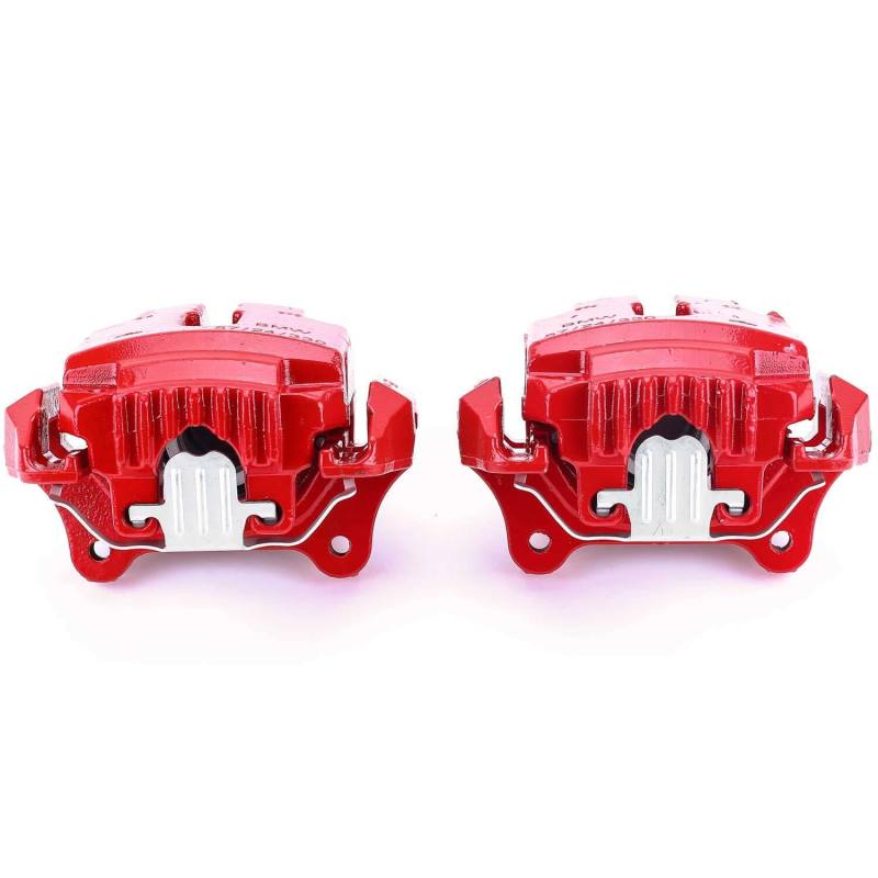 Power Stop 2006 BMW 330i Front Red Calipers w/Brackets - Pair PowerStop