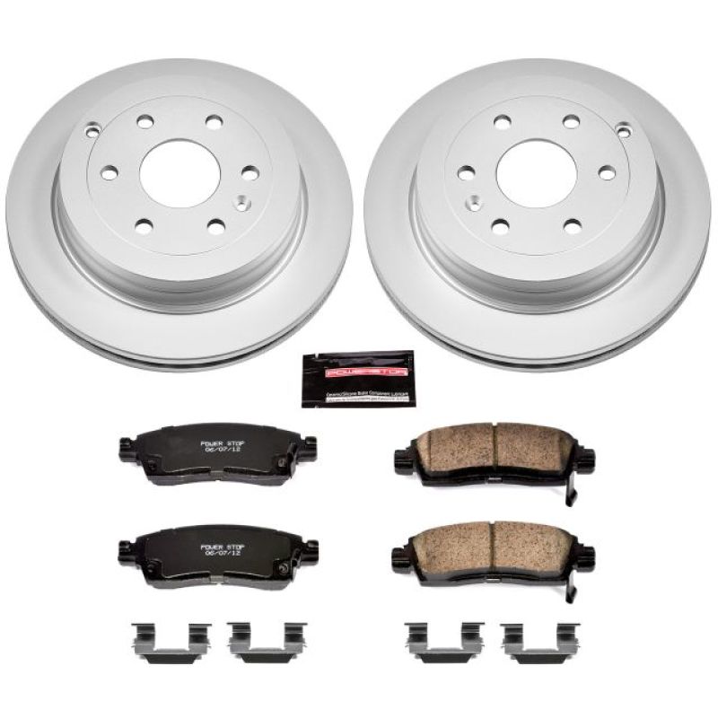 Power Stop 08-17 Buick Enclave Rear Z17 Evolution Geomet Coated Brake Kit PowerStop