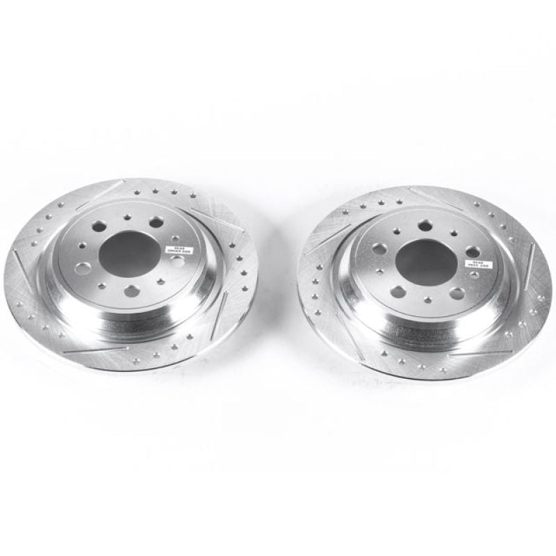 Power Stop 99-00 Volvo S70 Rear Evolution Drilled & Slotted Rotors - Pair PowerStop