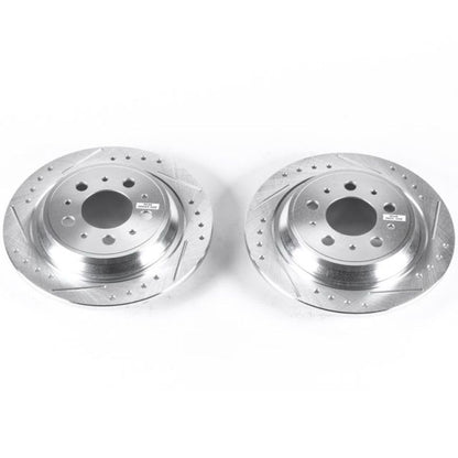 Power Stop 99-00 Volvo S70 Rear Evolution Drilled & Slotted Rotors - Pair PowerStop