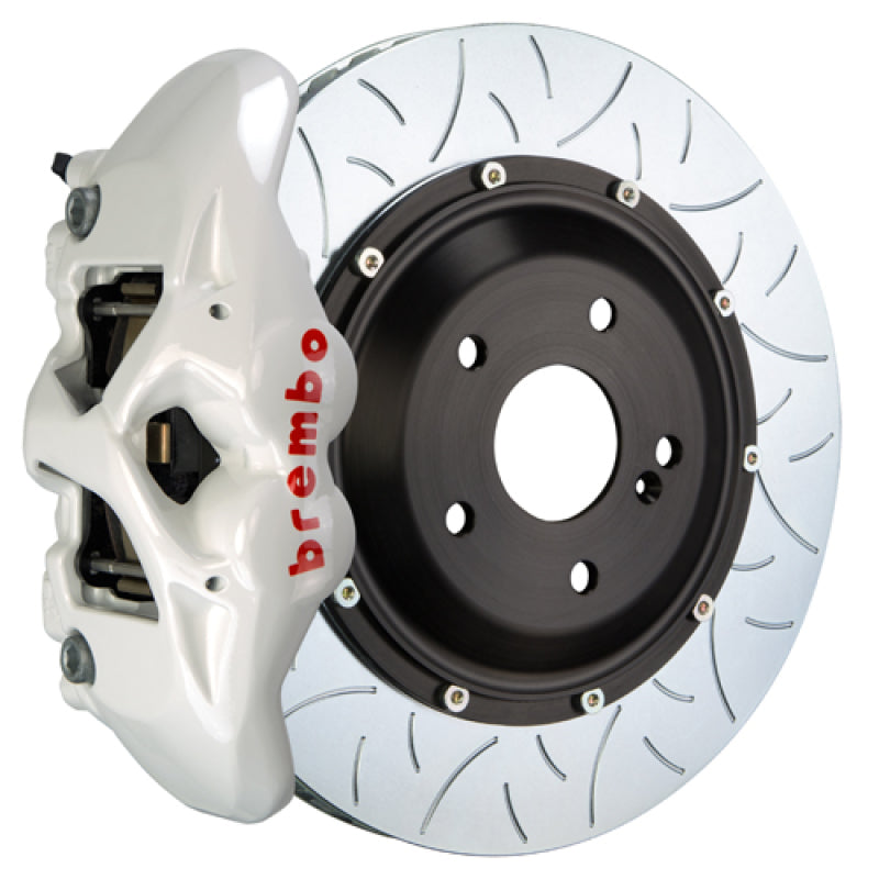 Brembo 05-13 Range Rover Sport Rear GT BBK 4 Piston Cast 380x28 2pc Rotor Slotted Type3- White