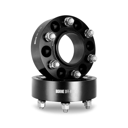 Borne Off-Road Wheel Spacers - 6x135 - 87.1 - 38 - M14 - Black Borne Off-Road