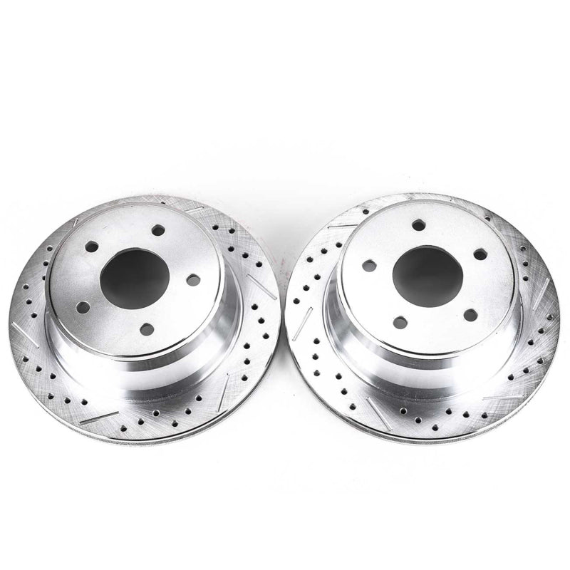 Power Stop 97-05 Chevrolet Blazer Rear Evolution Drilled & Slotted Rotors - Pair PowerStop