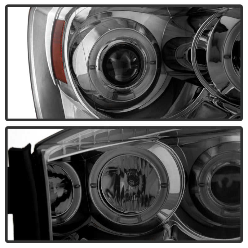 Spyder Dodge Ram 1500 06-08/Ram 2500 06-09 Projector Headlights LED Halo LED Smke PRO-YD-DR06-HL-SM SPYDER