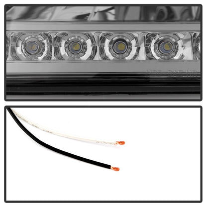 Xtune Ford F150 97-03 Crystal Headlights w/ Clear LED Corners Smoke HD-ON-FF15097-LED-SET-SM SPYDER