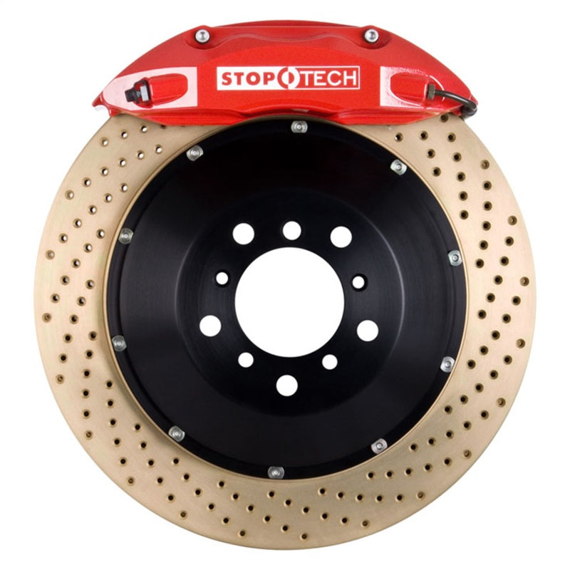StopTech Porsche 911 05-10 Carrera Front BBK ST-40 Caliper Red / 2pc Zinc Drilled 355x32mm Rotor Stoptech