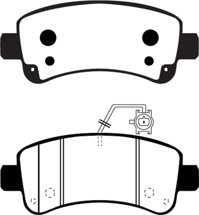 EBC YellowStuff Rear Brake Pads - DP43060R