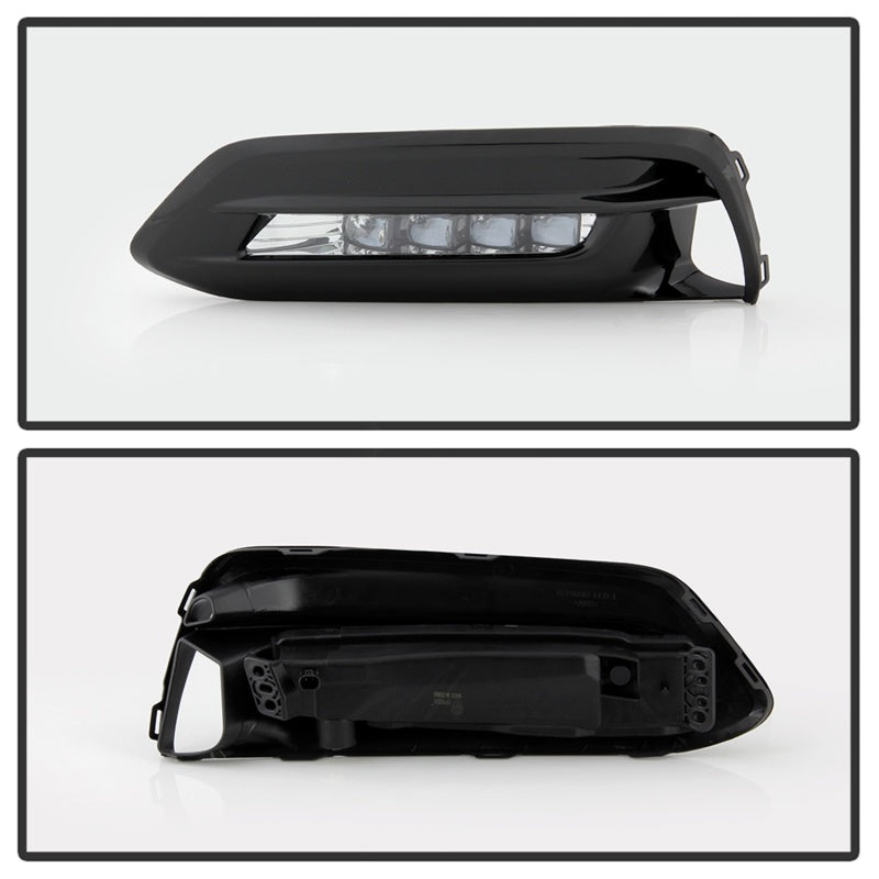 Spyder 18-19 Honda Accord Sedan OEM LED Fog Lights w/OEM Fit Switch - Clear (FL-HA2018-4D-LED-C) SPYDER