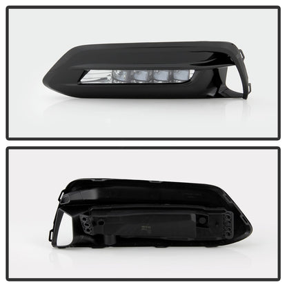 Spyder 18-19 Honda Accord Sedan OEM LED Fog Lights w/OEM Fit Switch - Clear (FL-HA2018-4D-LED-C) SPYDER