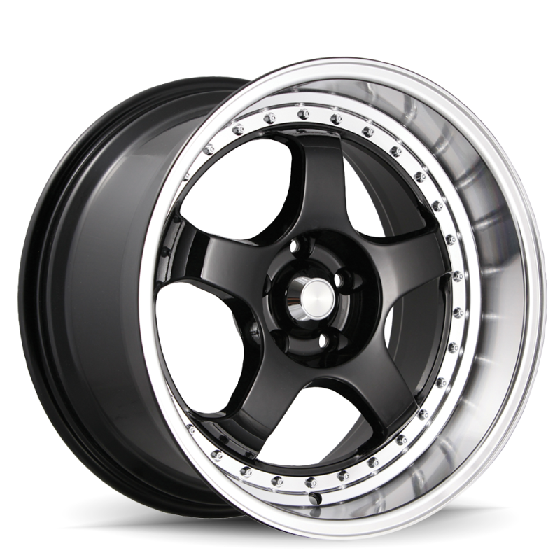 Konig SSM 18x8 5x114.3 ET35 Gloss Black w/ Machined Lip