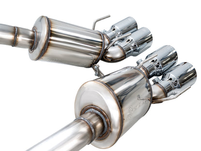 AWE Tuning 05-07 C6 Chevrolet Corvette 6.0L Touring Edition Axleback Exhaust w/ Chrome Silver Tips