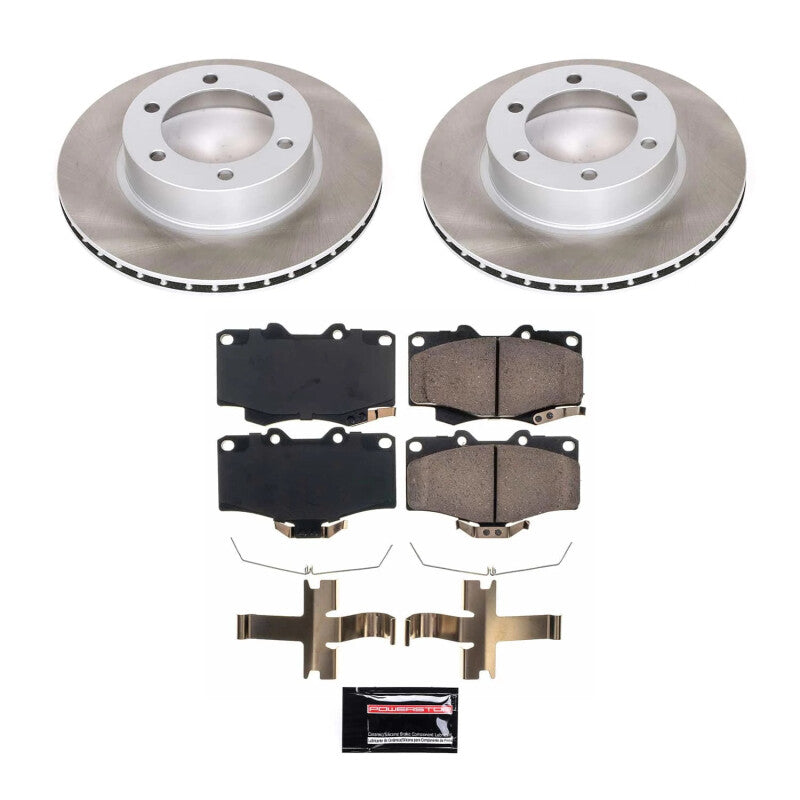Power Stop 2004 Toyota Tacoma Front Semi-Coated Rotor Kit PowerStop