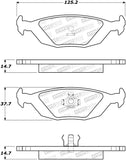 StopTech Premium Ceramic Brake Pads - 308.03220