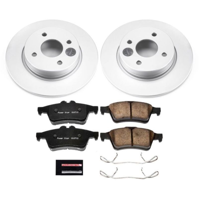 Power Stop 2018 Ford EcoSport Rear Z17 Evolution Geomet Coated Brake Kit PowerStop