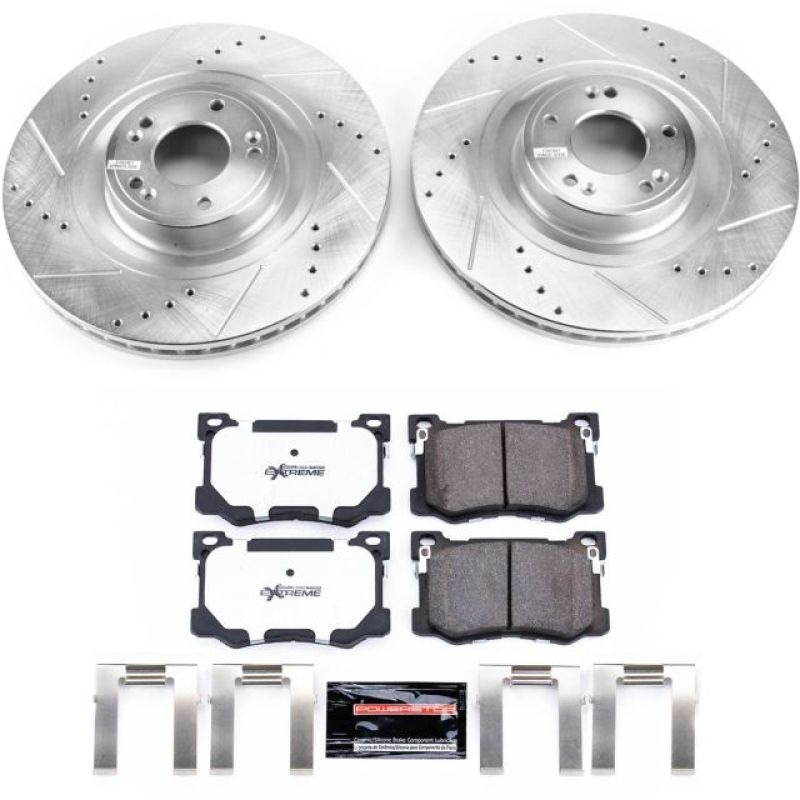 Power Stop 15-16 Hyundai Genesis Front Z26 Street Warrior Brake Kit PowerStop