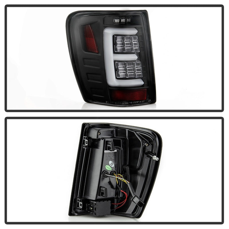 Spyder 99-04 Jeep Grand Cherokee - Light Bar Led Tail Lights - Black - ALT-YD-JGC99V3-BK SPYDER