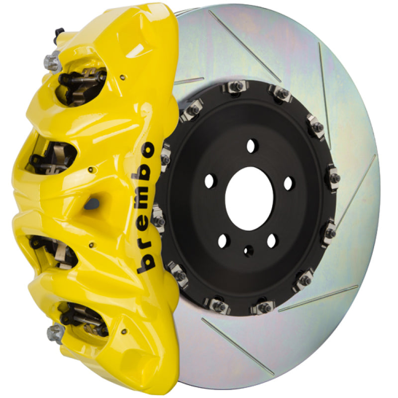 Brembo 09-13 X5M Front GT BBK 8 Piston Cast 412x38 2pc Rotor Slotted Type1 - Yellow Brembo