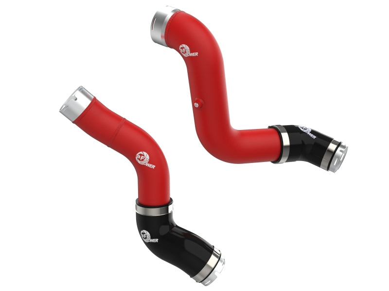 aFe BladeRunner Aluminum Hot and Cold Charge Pipe Kit Red - 46-20744-R