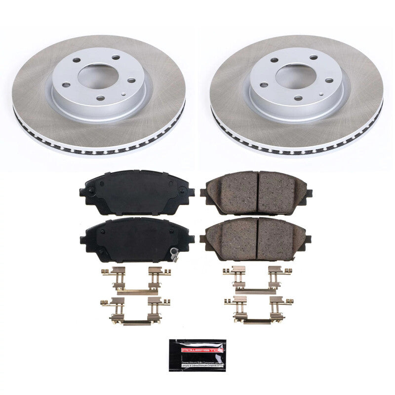 Power Stop 16-21 Mazda CX-3 Front Semi-Coated Rotor Kit PowerStop