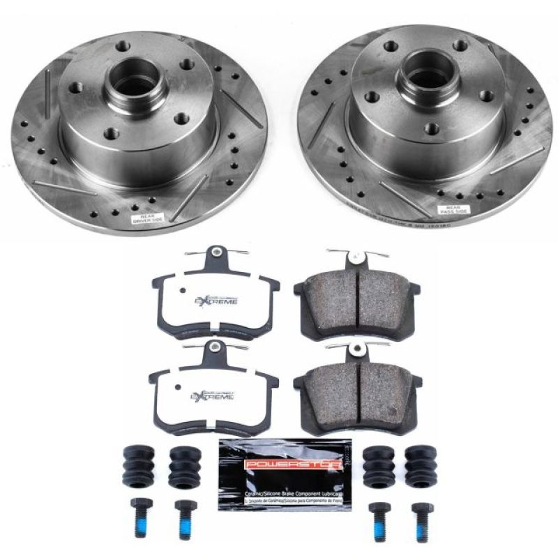 Power Stop 96-97 Audi A4 Rear Z26 Street Warrior Brake Kit PowerStop