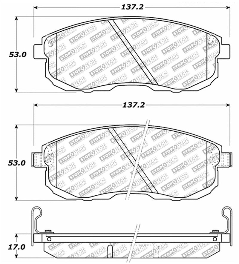 StopTech Street Disc Brake Pads - 305.06530 Stoptech