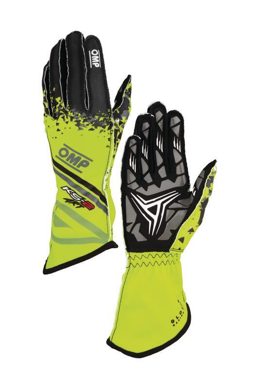 OMP KS-2 ART my2025 KART GLOVES WHITE / BLACK / RED SZ XL