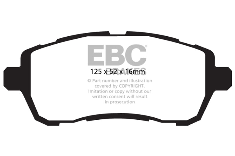 EBC Ultimax2 Front Brake Pads - UD1454 EBC