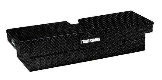 Tradesman Aluminum Economy Cross Bed Truck Tool Box (60in./Side Opening) - Black Tradesman