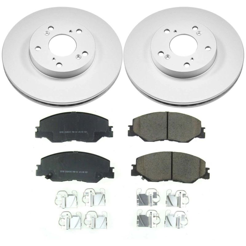 Power Stop 2019 Honda Insight Front Z17 Evolution Geomet Coated Brake Kit PowerStop