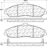 StopTech Street Disc Rear Brake Pads - 305.07310