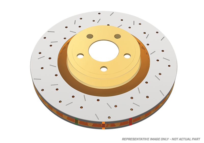 DBA 07-18 Jeep Wrangler Rear 4000 Series Drilled & Slotted Rotor