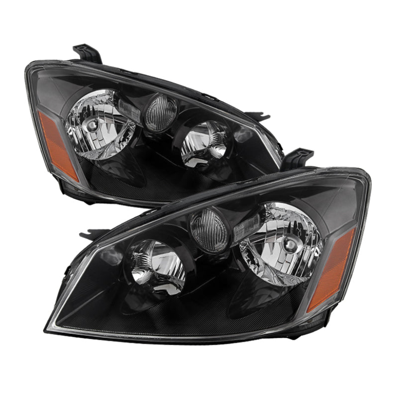 Xtune Nissan Altima 05-06 Halogen Model Only OEM Style Headlights Black HD-JH-NA05-OE-BK SPYDER