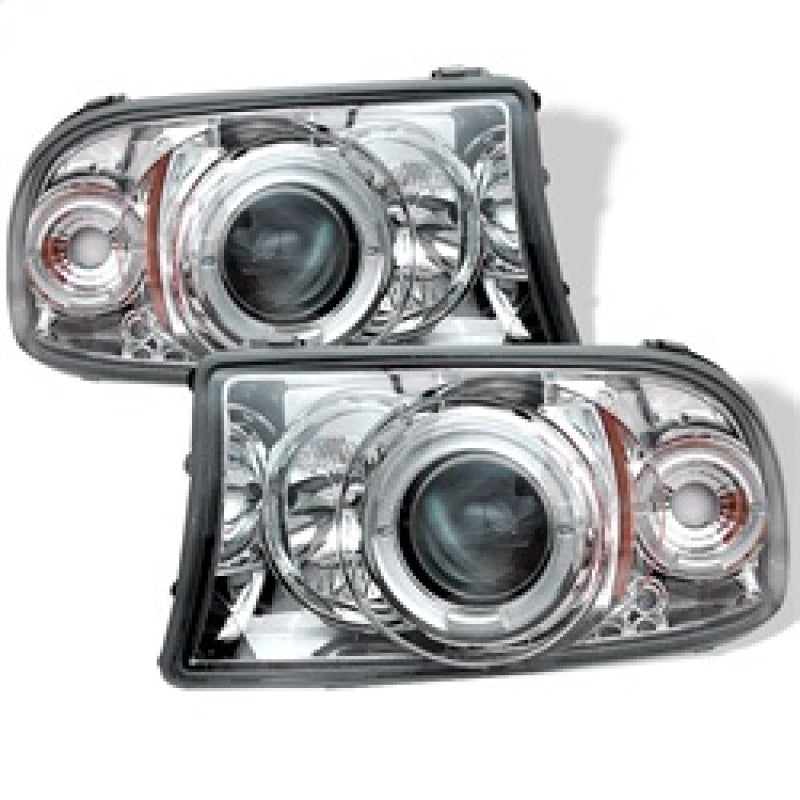 Spyder Dodge Dakota 97-04/Durango 98-03 1PC Projector Headlights LED Halo LED Chrm PRO-YD-DDAK97-C SPYDER